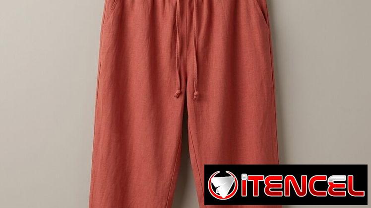 Pantalón de Algodón y Lino Terracota – Estilo Pescador Fresco con Botones (Nuevo)