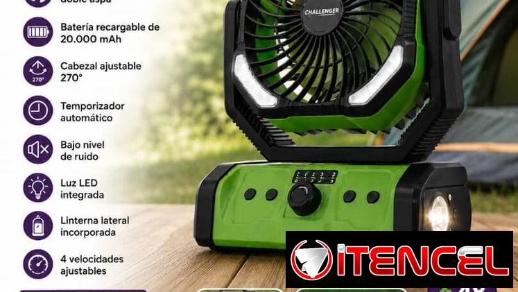 Ventilador recargable modelo f6