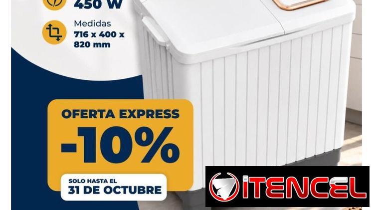 🧺 Lavadora semiautomática 7 kg | 12 meses de garantía y envío gratis 🚚