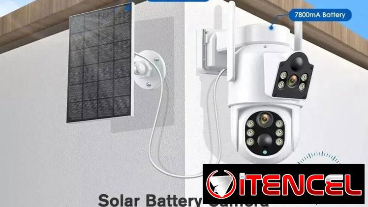 Cámara Solar inteligente 2 lentes 10mpx