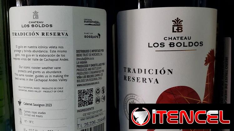 🍷🐓Vino Tinto CHILENO🇨🇱 🍷Cabernet Sauvignon🍷 ⭐️RESERVA⭐️ 👌🏼LOS BOLDOS🐓