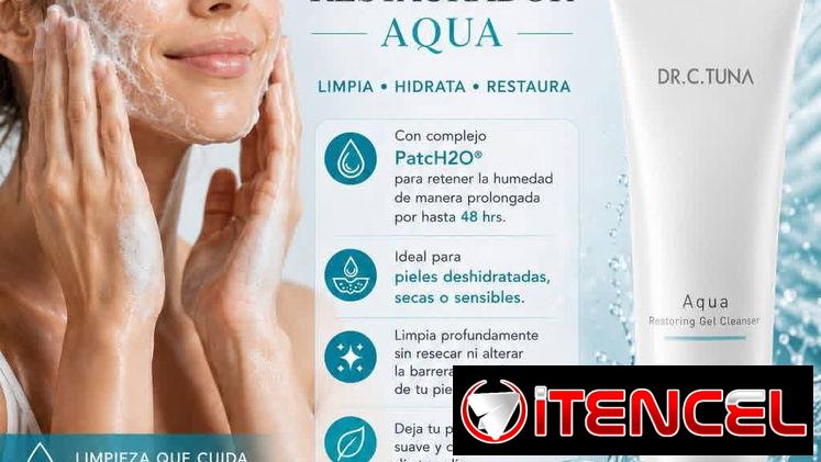 Gel Limpiador Facial Restaurador AQUA💦 PatcH2O y Ácido Láctico💦 Ideal para todo tipo de piel