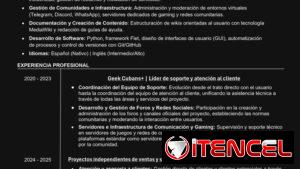 Especialista en Soporte y Atención al cliente