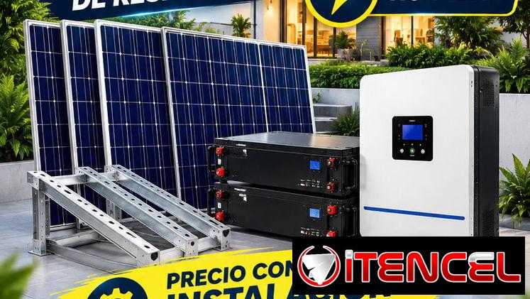 kit solar de 6 kw con 5 kw de respaldo