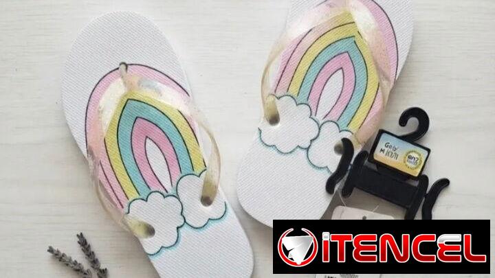 Título: Chancletas Infantiles con Diseño de Arcoíris y Nubes 🌈☁️ 13/1