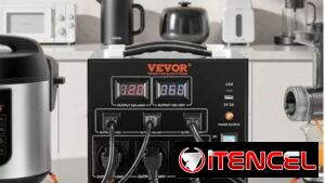 Transformador Convertidor de Voltaje VEVOR 5000W 110V-220V Step Up Down Universal Negro
