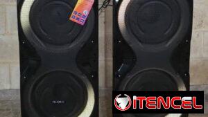 *Pareja de Bocinas 12 pulgadas*  - USB/SD/TF - TWS - Bluetooth - FM/Grabación - Botón de modo LED para luz disco -450USD