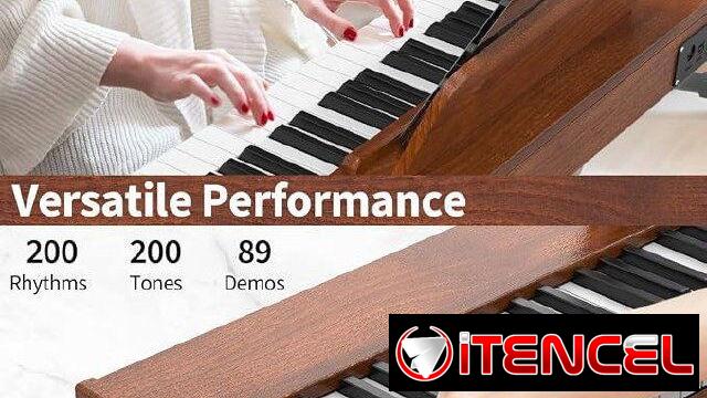 📢 PIANO DIGITAL ELECTRÓNICO 88 TECLAS – NEGRO 🎹