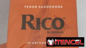 Caja de cañas Rico para saxofón tenor