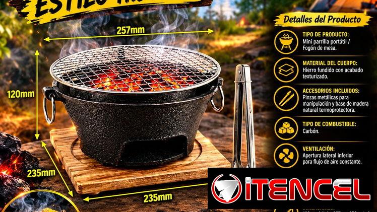 ESTUFA DE CARBÓN ESTILO HIBACHI, NUEVA EN SU CAJA CON ENTREGA DE FACTURA PARA SU GARANTÍA. VARIEDAD DE ESTUFAS, COCINAS