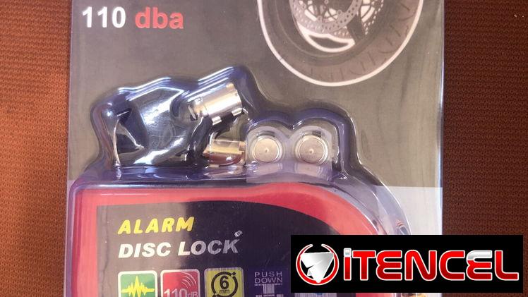 Candado con alarma de moto
