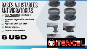 🧰 BASES AJUSTABLES ANTIVIBRATORIAS