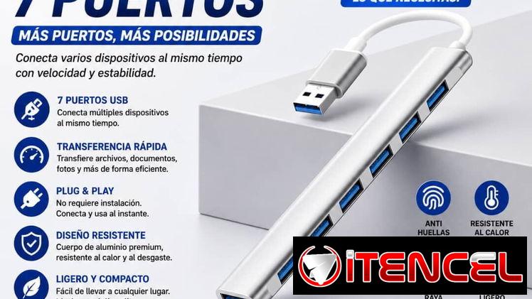 Hub USB 7 Puertos