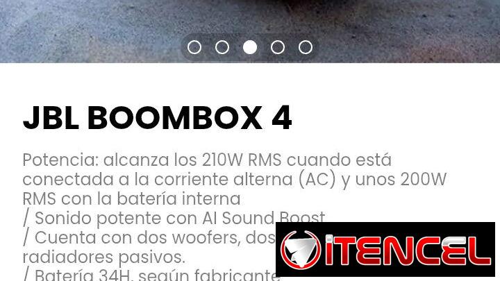 JBL BOOMBOX 4. Sonido potente con AI Sound Boost. — foto 3