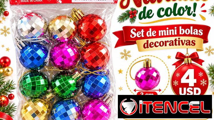 🚧 ✨ ¡DALE BRILLO Y ELEGANCIA A TU NAVIDAD! Decora tu árbol con nuestros exclusivos sets de adornos navideños. ✨ 🚧