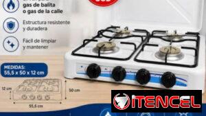 Cocina empotrable y d meseta 4H
