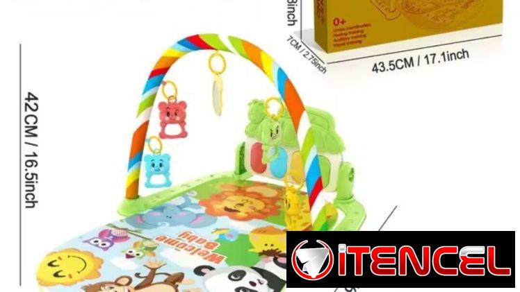 Gimnasio De Juegos Para Bebes. Incluye Manta de Juego. Piano con 3 Sonidos. Arco con 5 Accesorios colgantes. Nuevo!!! — foto 2