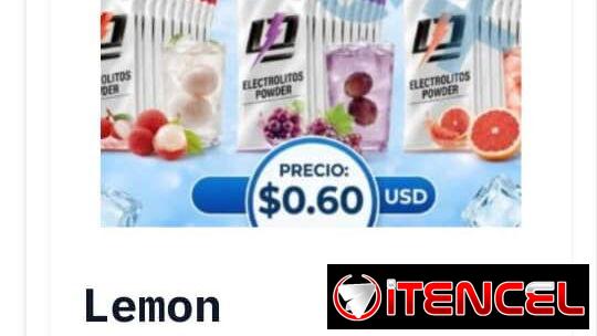 Electrolitos diferentes sabores