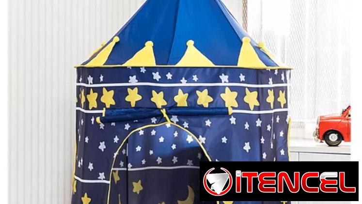 Lindo castillo portátil para los peques, es nuevo y de color azul. 53707521