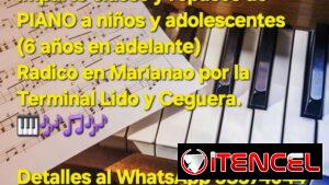 CLASES DE PIANO A NIÑOS Y ADOLESCENTES ( 6 AÑOS EN ADELANTE) CONTACTAR AL 53574044