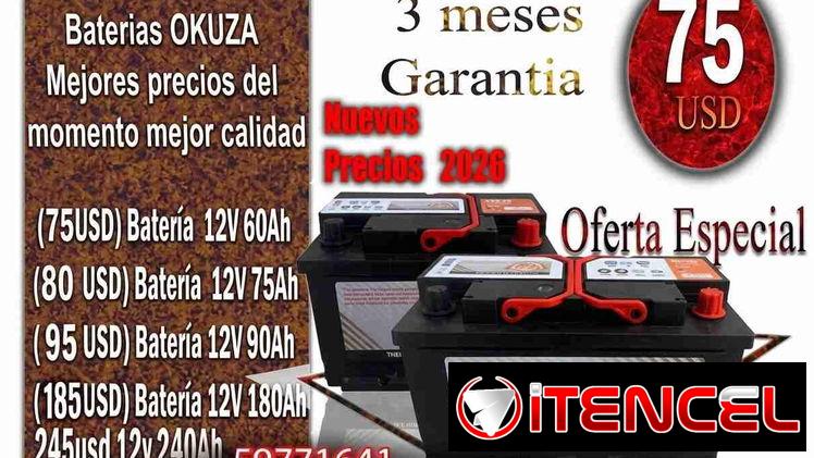 Baterías OKUZA Japonesas 🔋 Baterías OKUZA Japonesas – Máxima Durabilidad! Nuevos precios • 3 meses de garantía $75 — foto 1