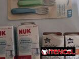 Biberones y teteras y juego de cubiertos para su bebé, marca NUK
