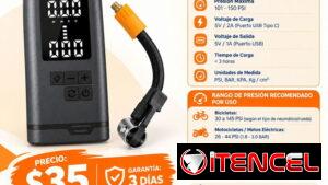 🚗 COMPRESOR DE AIRE P021 PARA GOMAS DE AUTO | MOTO | BICICLETA