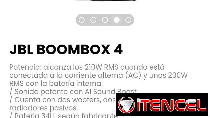 JBL BOOMBOX 4. Sonido potente con AI Sound Boost. — foto 4
