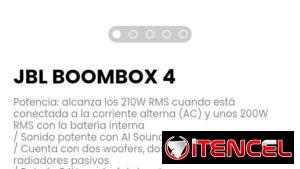 JBL BOOMBOX 4. Sonido potente con AI Sound Boost.
