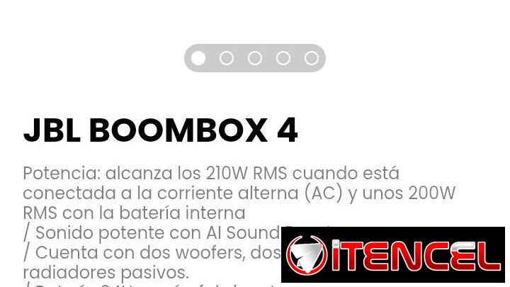 JBL BOOMBOX 4. Sonido potente con AI Sound Boost. — foto 1