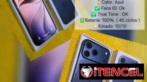 iphone 17 pro Max Sim física con su caja con 100 de batería venta o cambio x iPhone menor y vuelto
