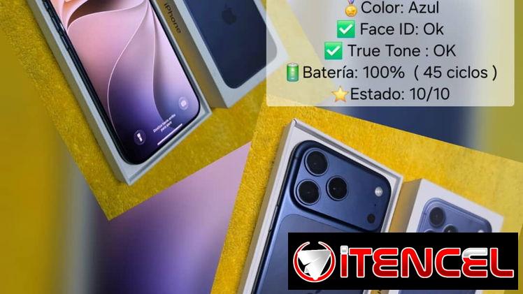 iphone 17 pro Max Sim física con su caja con 100 de batería venta o cambio x iPhone menor y vuelto — foto 1