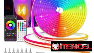 Luces de neon RGB. Nuevas en su caja, 6.5metros. con mando y transformador. Funciona a ritmo de la música