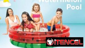 🏖️ Piscina Inflable para Niños – Diseño Melón 🍉