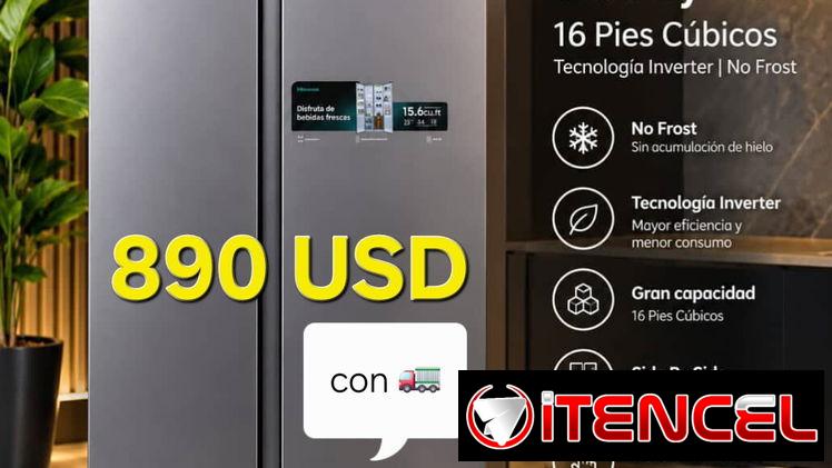 Refrigerador Hisense Side by Side 16cuft — foto 1