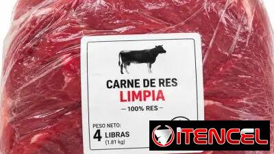 Paquete de carne de res limpia de 4 lbs