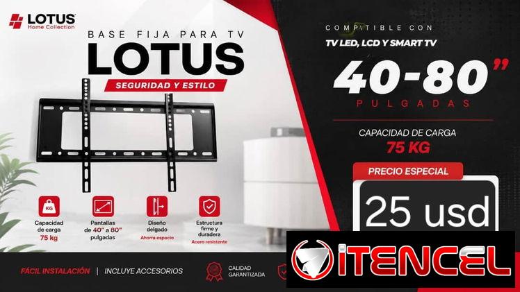 Base para televisor fijas y giratorias hasta 95 pulgadas