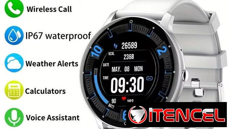 – PEJE Smartwatch Multifuncional – Pantalla HD de 1.28″, Llamadas Bluetooth y Más de 100 Modos Deportivos