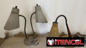 Lámparas antiguas de mesa
