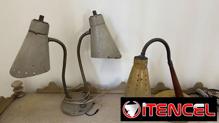 Lámparas antiguas de mesa