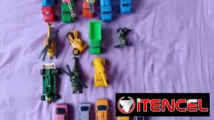 Juguetes miniatura (conjuntos): Mini Parque Jurásico, mini zoológico, mini herramientas, mini carritos..