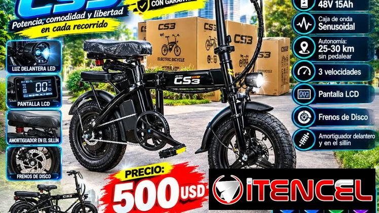 🚴⚡ BICI MOTO ELÉCTRICA CS3 500 USD| ¡POTENCIA, AHORRO Y LIBERTAD! ⚡🚴📲 53321047 — foto 1