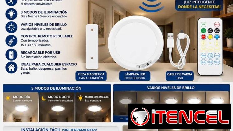 Lámparas recargables de larga duración , se pueden poner en la pared o en el techo — foto 1