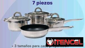 Juego de Calderos para inducción y todo tipo de cocina