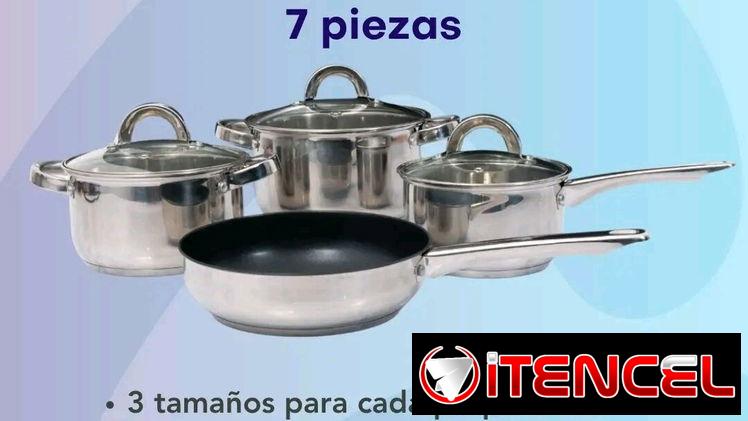 Juego de Calderos para inducción y todo tipo de cocina