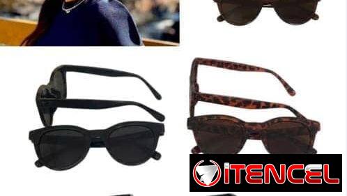 Gafas redondas en carmelita y negro