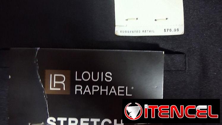 Pantalón negro de  gabardina  fino — foto 3
