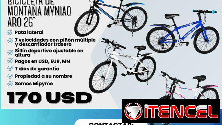 🚲🔥 ¡NUEVA BICICLETA DE MONTAÑA MYNIAO! Aro 26¨ 💥 ¡Llévatela por solo 170 USD! 💥