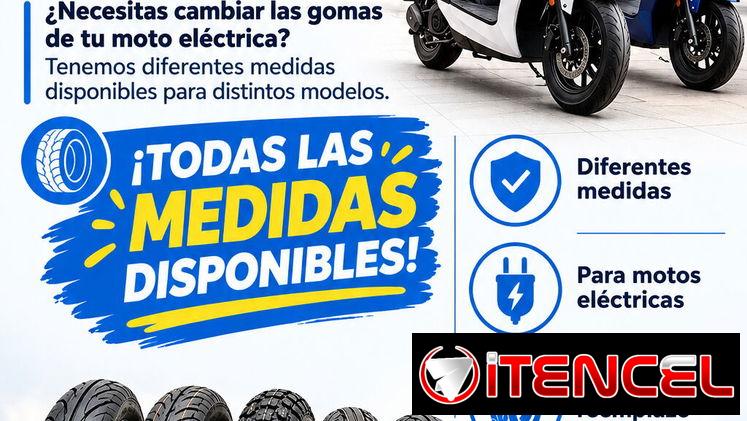 GOMAS PARA MOTOS Y BICIMOTOS ELÉCTRICAS