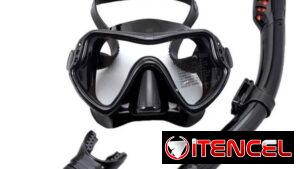 Máscara y snorkel para hacer buceo/ cristal templado